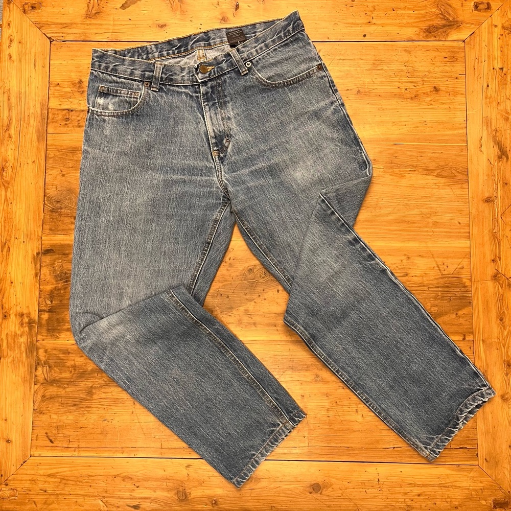 Men's Blue Denim Straight Jeans